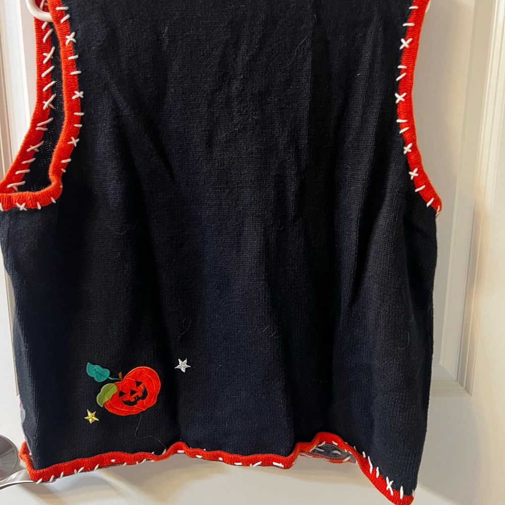 Designers Originals Black Halloween Kids Vest - Picture 3 of 3